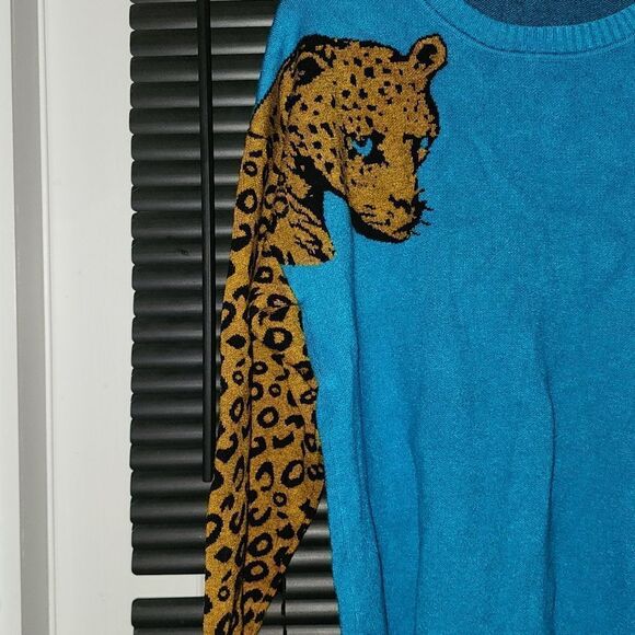 Blue Drop Sleeve Sweater  - Picture 3 of 6